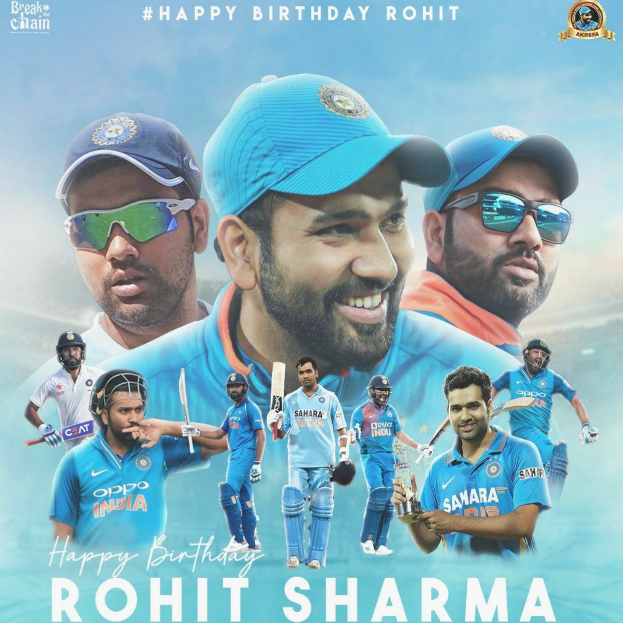 HAPPY BIRTHDAY ROHIT SHARMA 