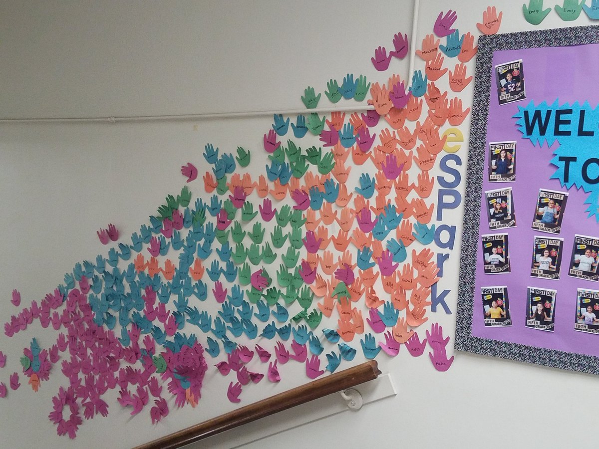 MissAntosHIA's tweet photo. My eSpark wall... it was sad to think more months were not added to it but inspiring to think of all the hard work my kids accomplished this year. Not shown is the hundreds of hands earned during March &April.
#hiawathapride #espark #d100inspires #esparklearning https://t.co/N6dltjw8Ra