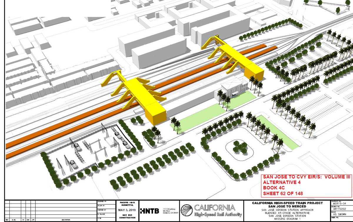 Alfred Twu On Twitter Alternative 4 S High Speed Rail Station For San Jose Is Simple It Just Involves A Couple Of New Skybridges In Contrast The Other Alternatives Involved A Massive 3 Level