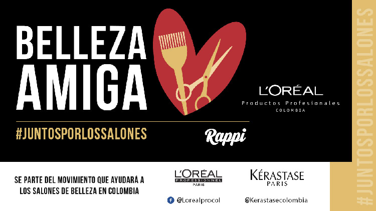 lorealcolombia's tweet photo. Comprometidos con nuestros clientes, hoy lanzamos "Belleza Amiga" la plataforma que hace parte de nuestro Plan de Solidaridad y apoya a los salones de belleza 💇‍♀️ 💈 💇‍♂️  durante esta coyuntura. #Lorealtakespart ➡️https://t.co/NZHLw33eMt https://t.co/SjvnoDupHf