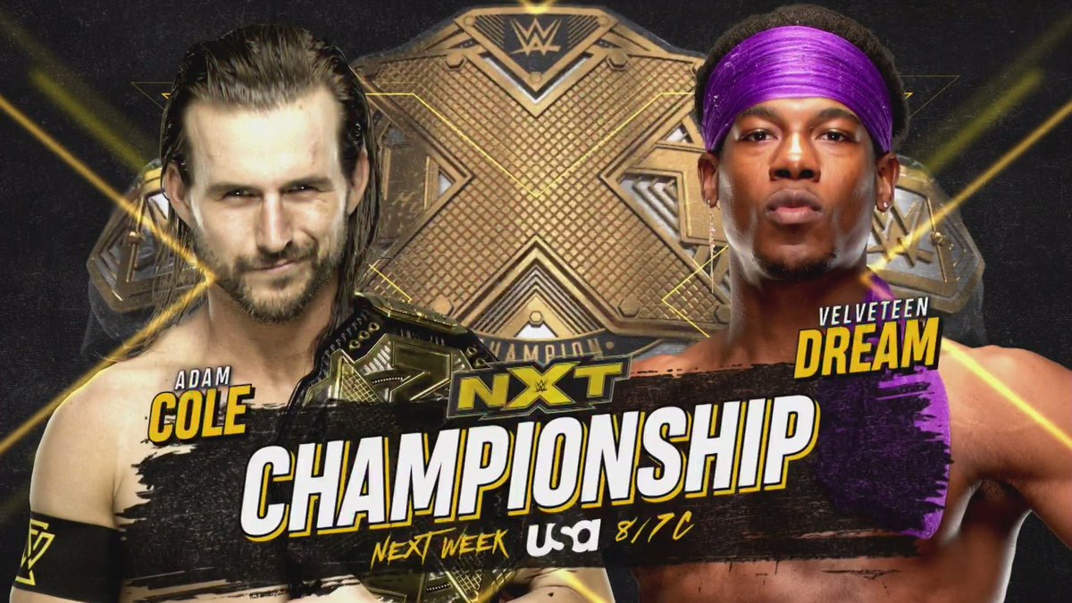 NXT Title Match Announced For Next Week