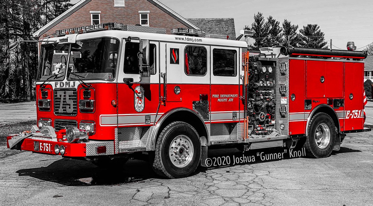 2GuysFRP's tweet photo. Mount Joy Fire Department, Station 75 operates this salty #seagrave Engine as E751 this is a photo edit from the original photo. #Firetruck #fire #goestojobs #jobtown 🔥 https://t.co/u4WZLvh6ts