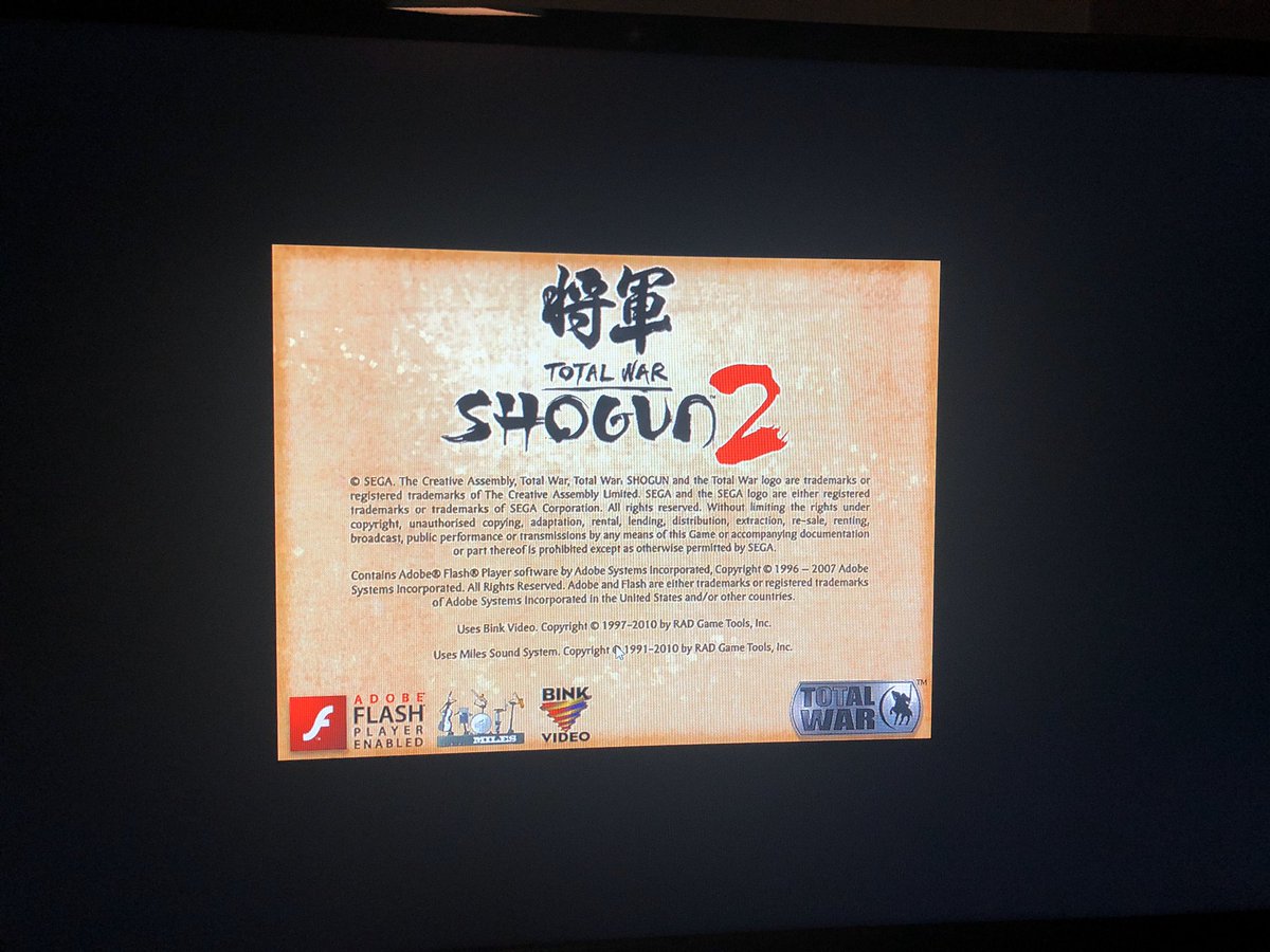 total war shogun 2 cant download adobe flash player