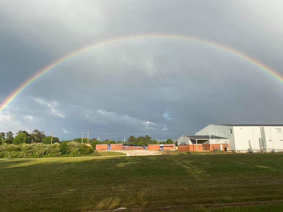 KemperHigh's tweet photo. I knew it!!! I knew all hope was not lost and here is my confirmation!!! The rainbow is directly over Kemper County High School. https://t.co/L37vuy6A7q