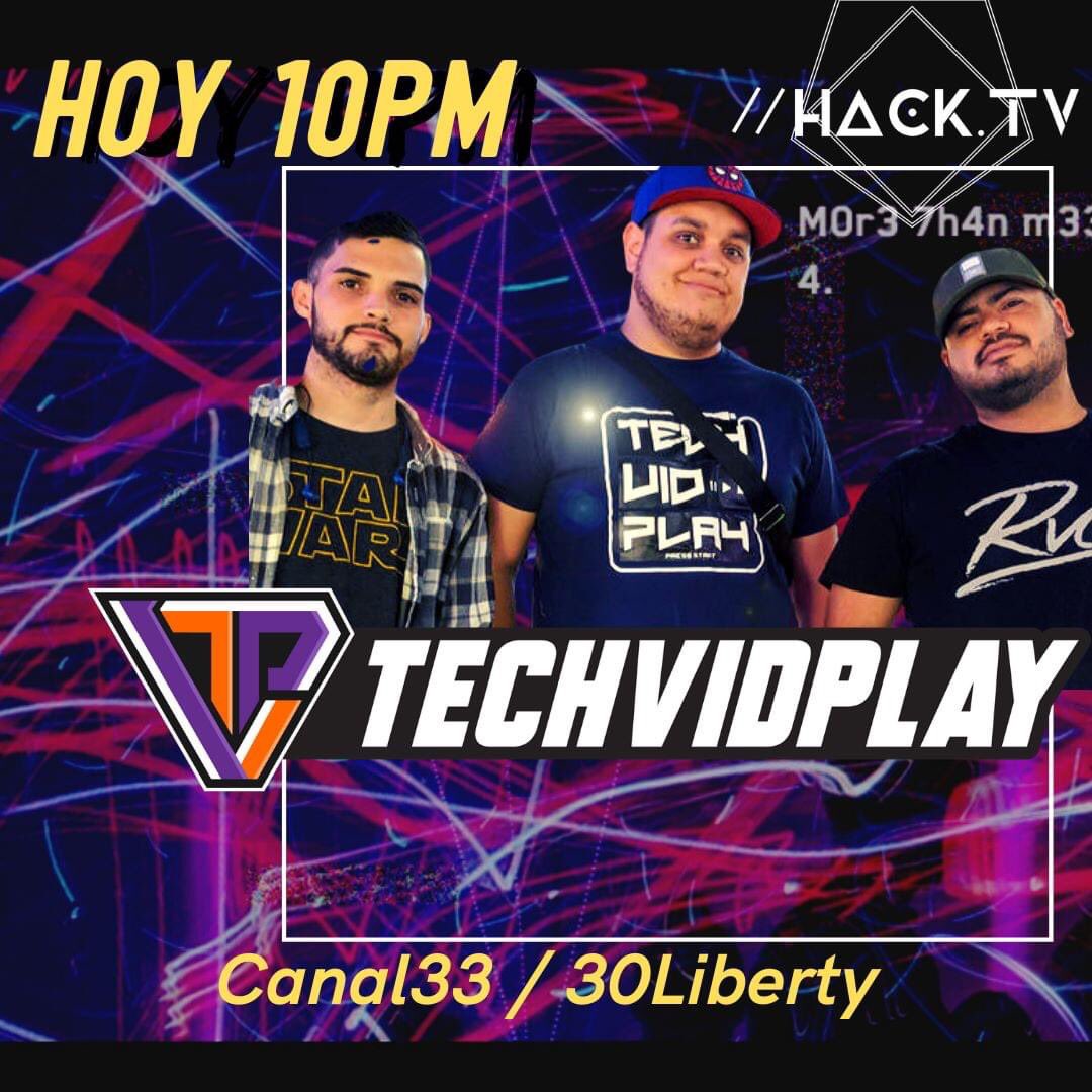 hacktvpr's tweet photo. ********** Hoy 10pm ************
Ultranimator y todo el clan de @techvidplay te esperan en nuevo horario, con lo último en gaming, reviews y tecnología.
Ya llegó tu nueva forma de ver TV.... #HackTV
#hackeatuvida https://t.co/3skiSJdRug