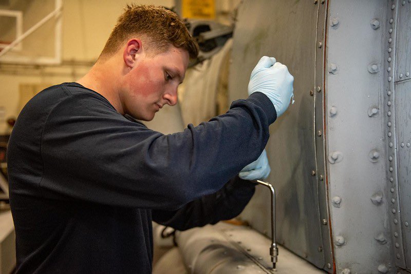 abc7community's tweet photo. ABC7 SALUTES Aviation Ordnanceman Airman Bailey Wren, from Glendora, who’s onboard the USS Harry S. Truman in the Atlantic Ocean. (U.S. Navy photo by Mass Communication Specialist 3rd Class Samuel Gruss) https://t.co/S3zVfaOI7K