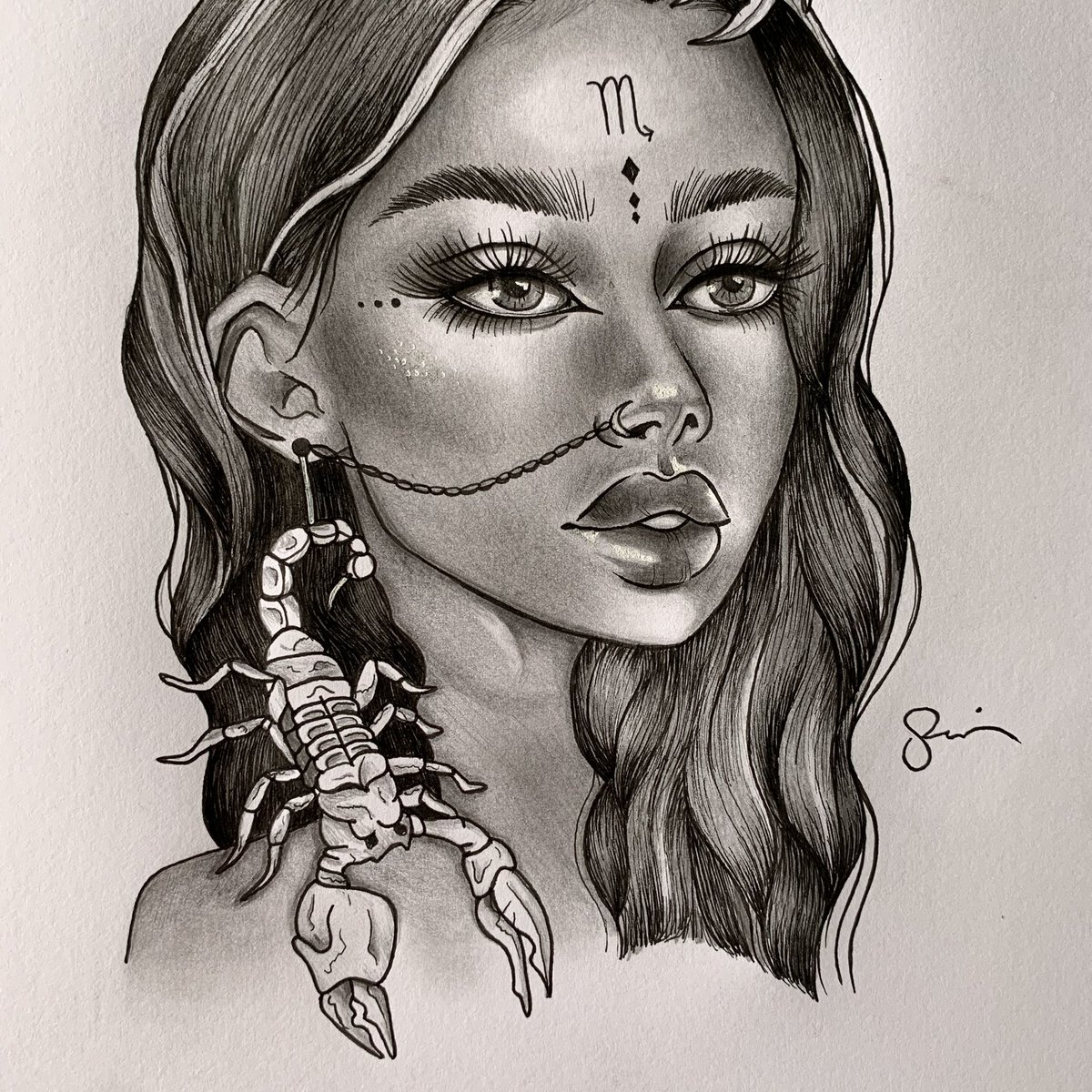 4/12 signs done! 
Here’s to my Moon Sign.. where all my Scorpios at? ♏️