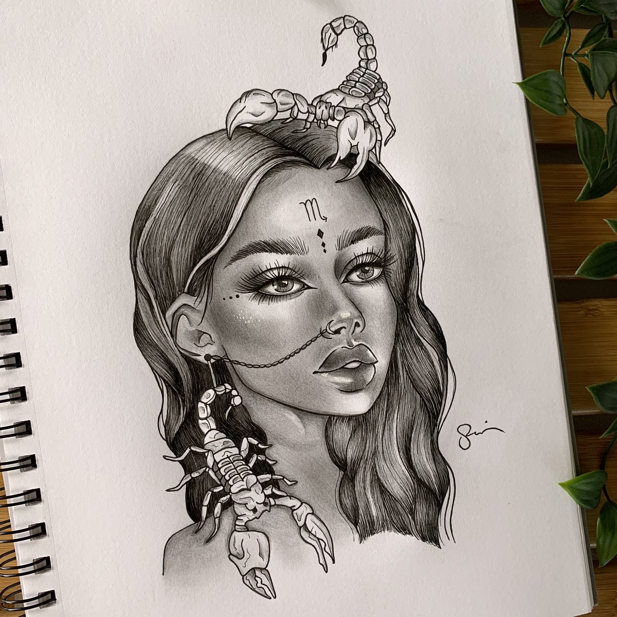 sincerelyart's tweet photo. 4/12 signs done! 
Here’s to my Moon Sign.. where all my Scorpios at? ♏️ https://t.co/IbI2pBS5XJ