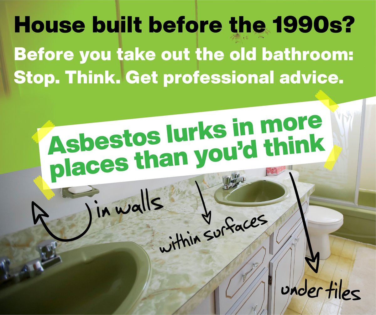Vicki Hamilton (@acv_gards) on Twitter photo #asbestos #asbestossafety- Homes built before the 1990s will most likely contain asbestos. Only scientific testing can confirm if a material contains asbestos
<a href="/asbestossafety/">Asbestos Safety</a> <a href="/CFMEU_CG/">CFMEU</a> #WorkSafe_Vic <a href="/channel9/">Channel9</a>
#Block <a href="/healthgovau/">Australian Dept of Health, Disability and Ageing</a> @VicGovDHHS <a href="/RenoRumble/">Reno Rumble</a> <a href="/HouseRulesOn7/">#HouseRules</a> #asbestos #asbestossafety- Homes built before the 1990s will most likely contain asbestos. Only scientific testing can confirm if a material contains asbestos
<a href="/asbestossafety/">Asbestos Safety</a> <a href="/CFMEU_CG/">CFMEU</a> #WorkSafe_Vic <a href="/channel9/">Channel9</a>
#Block <a href="/healthgovau/">Australian Dept of Health, Disability and Ageing</a> @VicGovDHHS <a href="/RenoRumble/">Reno Rumble</a> <a href="/HouseRulesOn7/">#HouseRules</a>