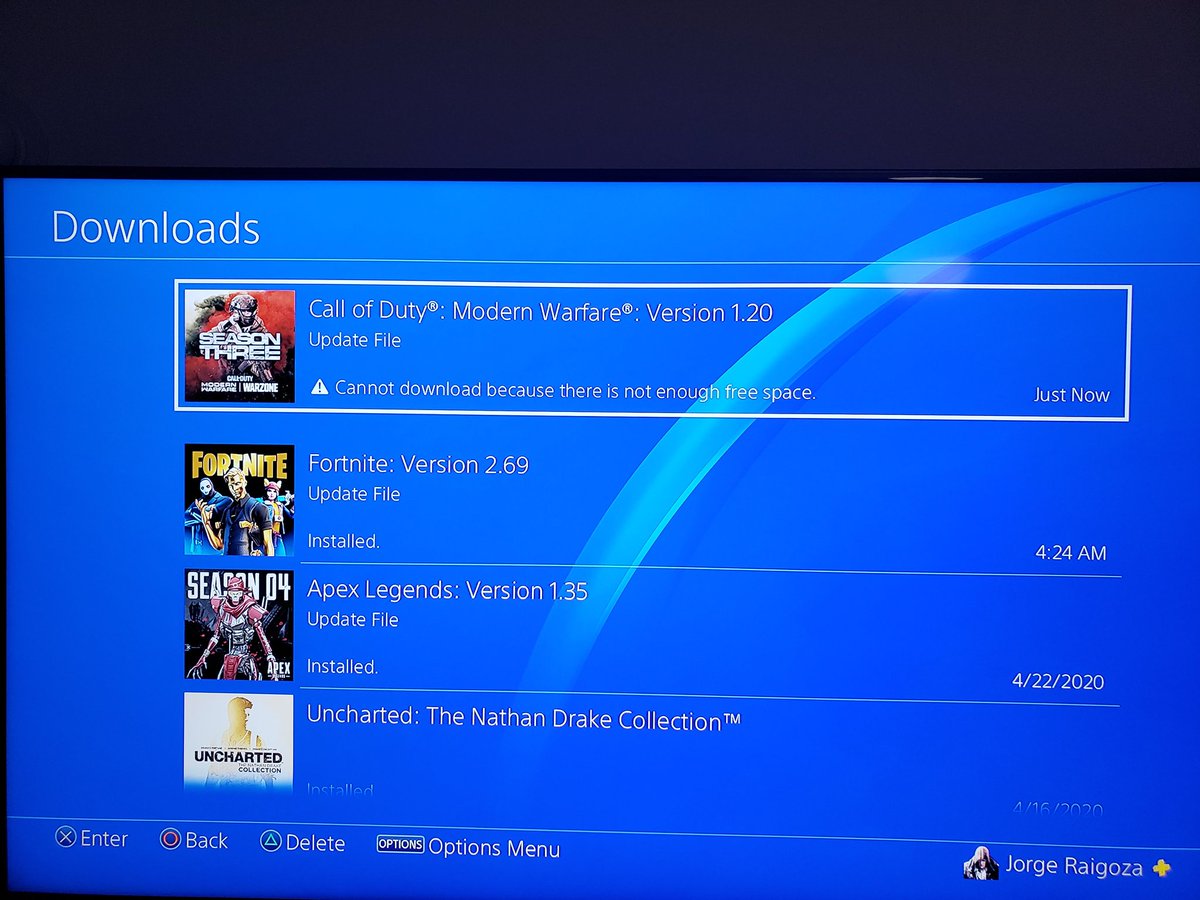 FORFEgaming's tweet image. Here I was thinking the #codupdate would download and install automatically..... Guess 108GB of free storage + 175GB of #COD files is not enough........... How's this even possible?