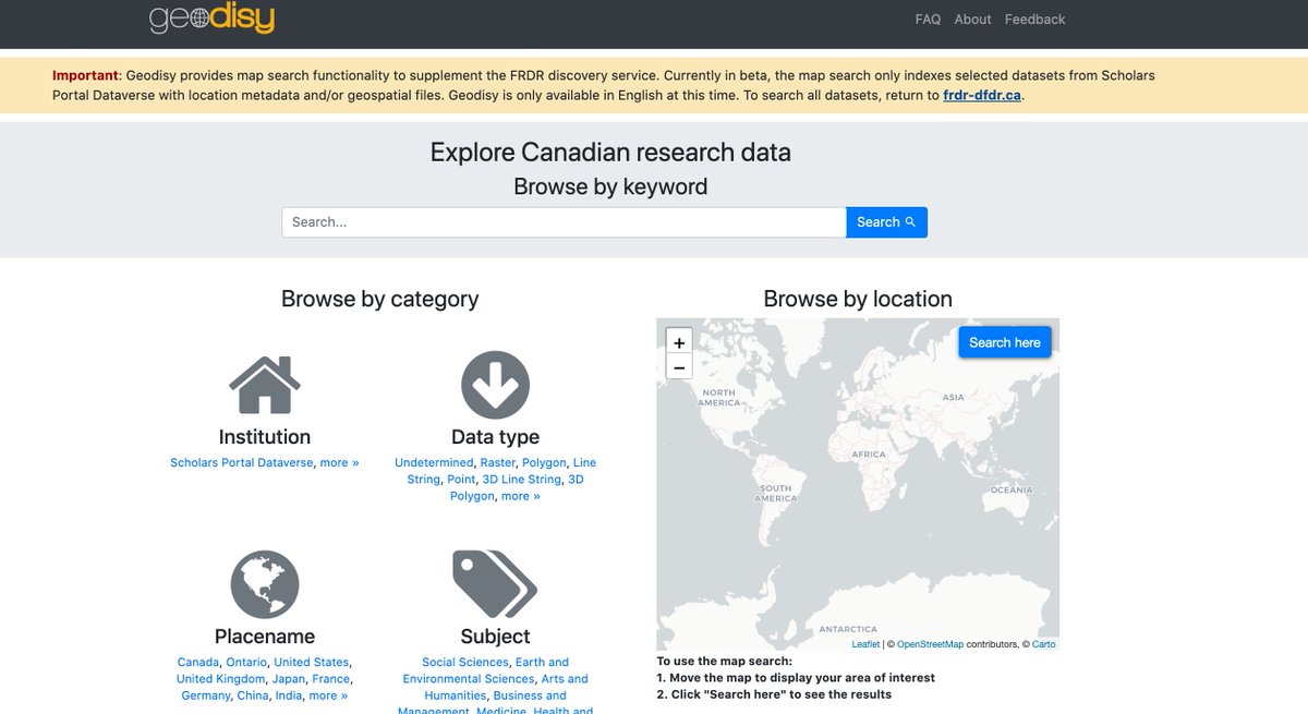 LibraryJournal's tweet photo. University of British Columbia Library Research Commons Launches #Geodisy, an Open-Source Geospatial #Data Discovery Tool For #Canadian Research Data https://t.co/tflVtzoKtI #Canada #maps #libraries https://t.co/8znvG3c8DS