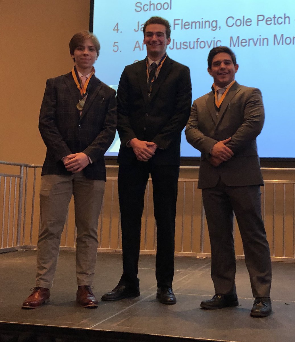 Summit_FBLA's tweet photo. Never too late to try something new! Super proud of these seniors  that joined FBLA their Jr/Sr year. Thanks for being part of our group, Eddie, Jake, &amp; Noah! https://t.co/5YQ7eMBC99