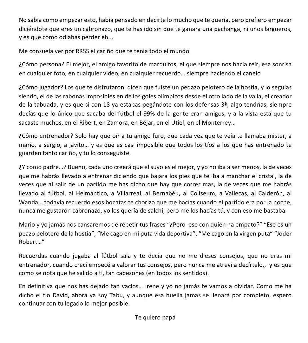 tabu__3's tweet photo. Solo muere quien cae en el olvido, nos volveremos a ver Papá, cuida de Casimiro https://t.co/HlJen4uCml