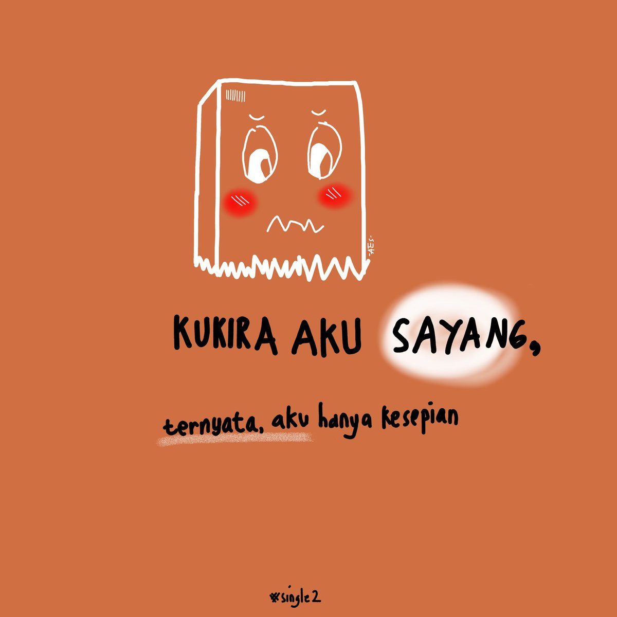 ruangangkasaa's tweet photo. Kukira aku sayang, ternyata aku hanya kesepian :(
Addopted from #Singlepart2 film. https://t.co/tnujOnJ9YQ