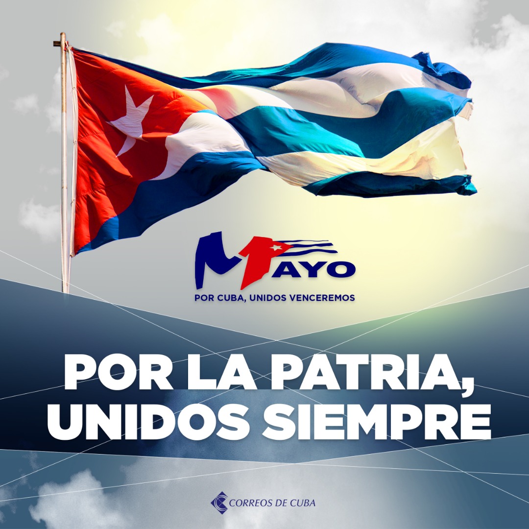LuzmarMep's tweet photo. El #1deMayoVamosA representar a nuestro @MEP_CUBA con banderas y cantando nuestro himno desde #LaCasaSeraLaPlaza . @AlejandroGilF @Rene_MEP https://t.co/gEfCVIgMay