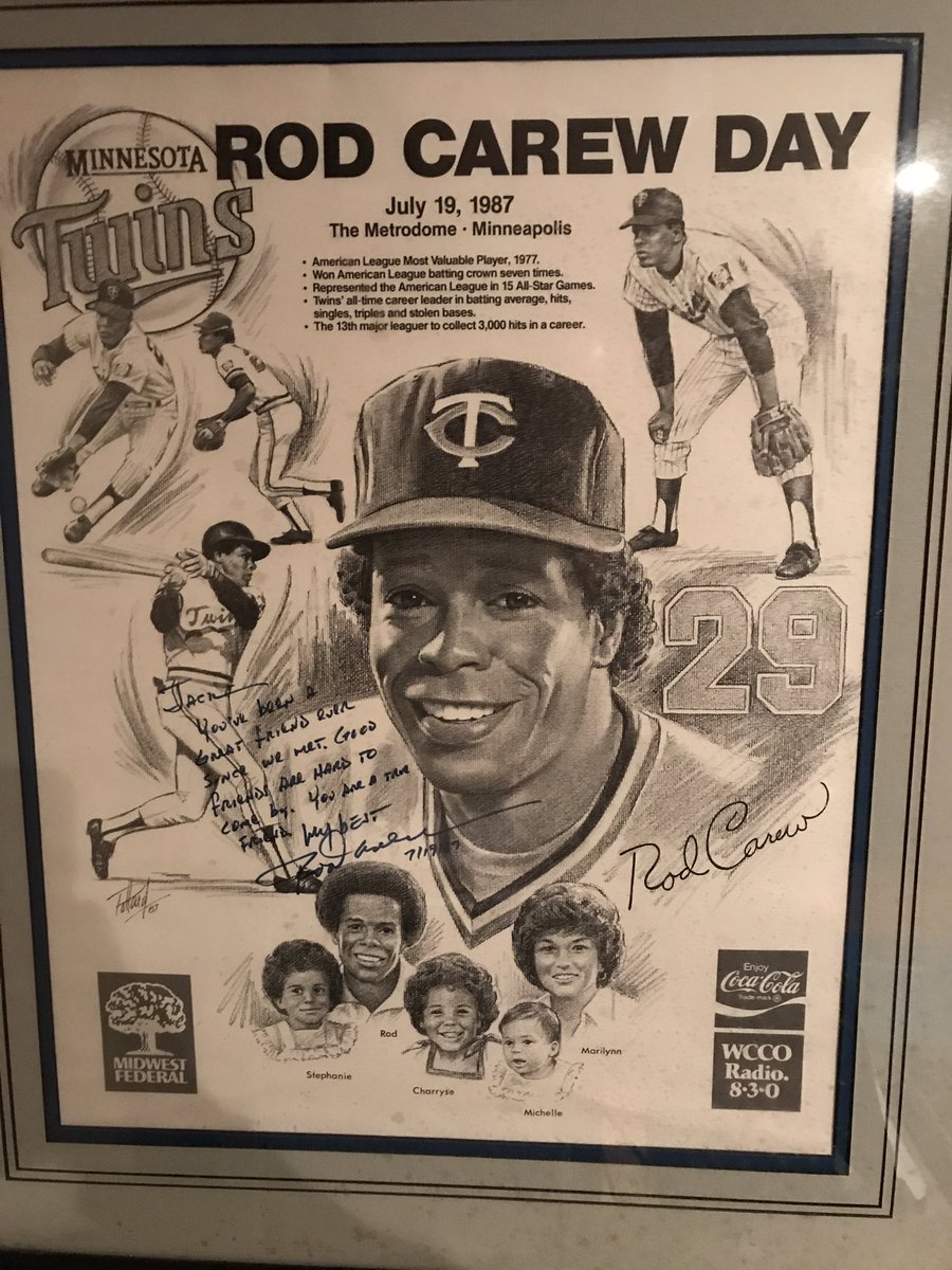 Paul_Hedin's tweet photo. @Twins A ball signed by Killebrew to my son before he was born, a bat signed by Puckett and a signed Carew Day print for my cousin Jack who worked for years with the #MNTwins in sales. #TwinsFinds https://t.co/eCdvCbIMHC