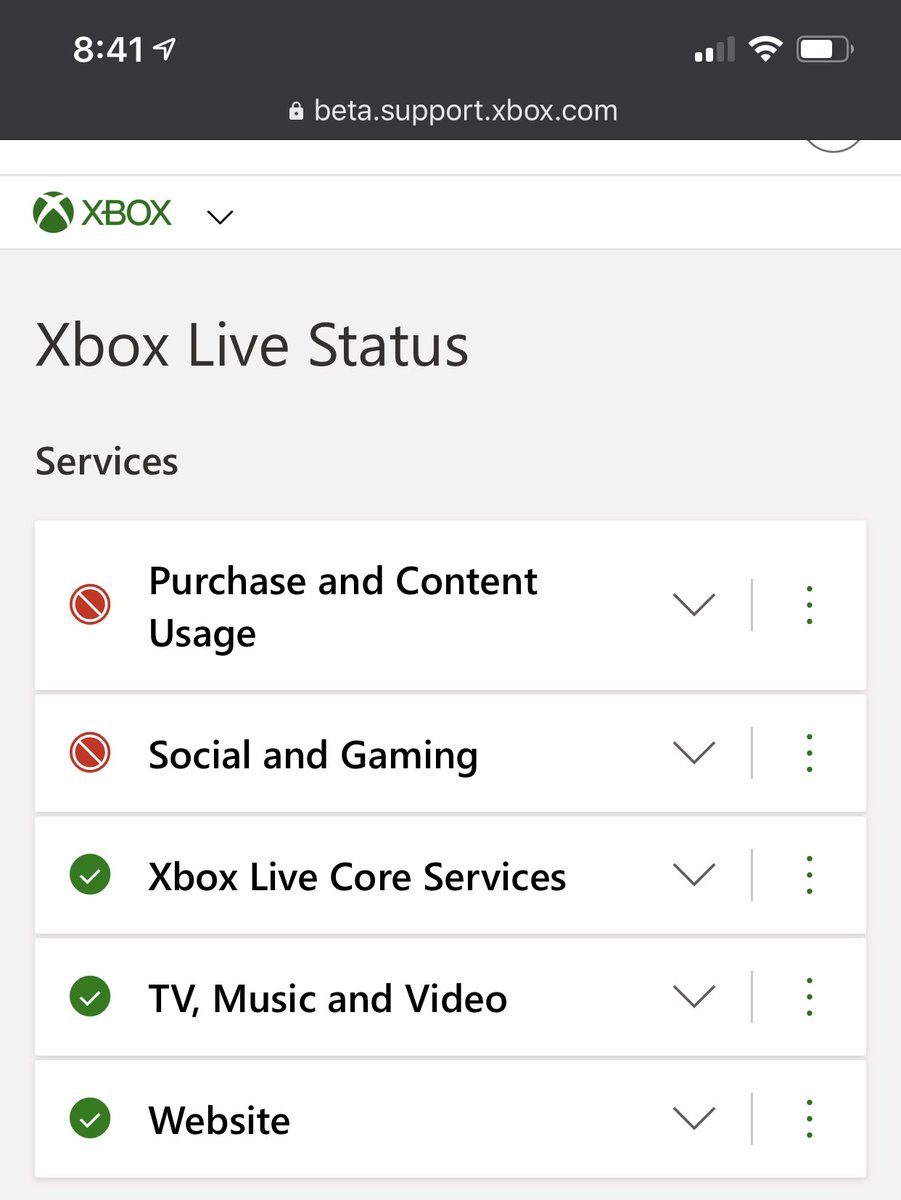 brianvinson's tweet photo. @Smurf043 @CallofDuty @MWModernWarfare @ATVIAssist @XboxSupport Same. Looks like the Xbox Live servers are having an issue https://t.co/gRHcjXVJHJ