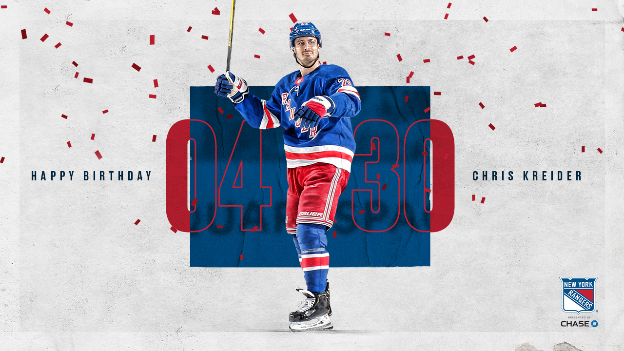 New York Rangers - The final day of April: a great day for #NYR. HBD,  KREIDS!