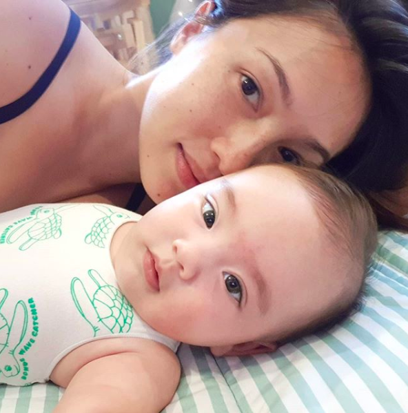 inquirerdotnet's tweet photo. LOOK: Solenn Heussaff has finally posted a photo of baby Thylane. "Best days at home getting to know your pure gentle soul," Solenn wrote in an Instagram post. 📷 Solenn Heussaff IG https://t.co/BSsgxPHgDl