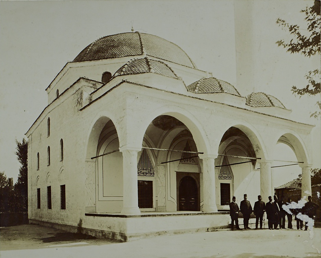 Yeni Cami (New Mosque) Vodina (today Edessa, Greece)An older mosque restored in late-19th Century, closed to worship after city was ethnically cleansed of Muslims and Macedonians in 1912. Today it is a barn with graffiti covered walls.