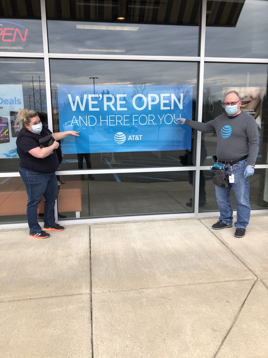Our AT&amp;T Store at Quaker Crossings is open, ready and proud to serve our Community....<a href="/DFraser0107/">Don Fraser</a> <a href="/CamisBUFF/">Cameron</a> <a href="/DennisJFosterJR/">Dennis Foster</a> @oliveiramikeO