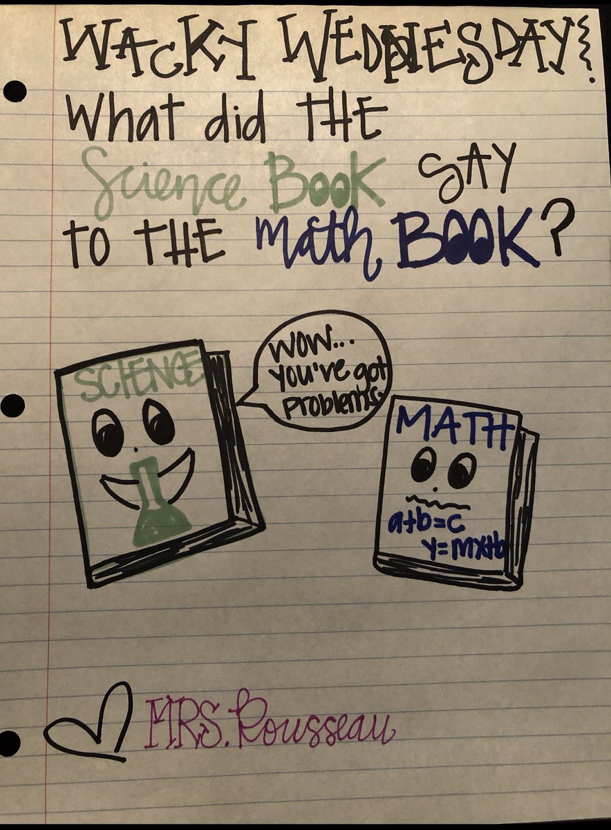 #CISDRocks Mrs. Rousseau leaves a joke for her Ss for Wacky Wednesday! @CityViewElem