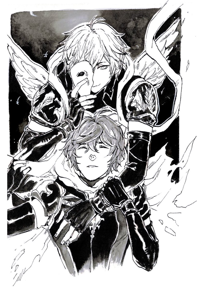 more gbf/000 stuff but w g-pen+inks since im tryna reduce screen time... y_y 