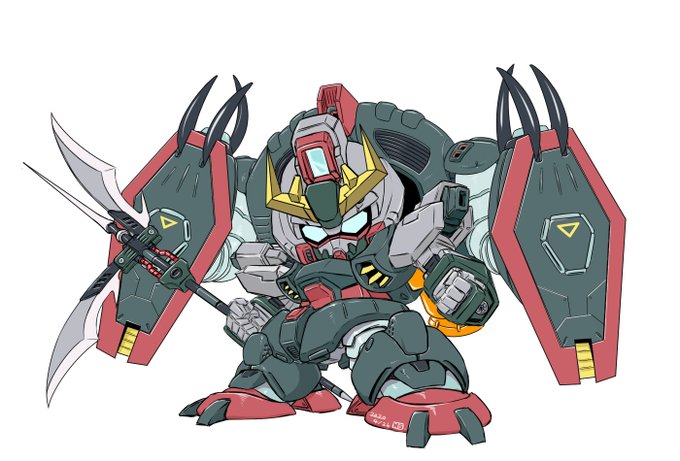 #自粛中だからマイガンダムを晒そうぜ
#SDガンダム
突撃形態も描いた。 