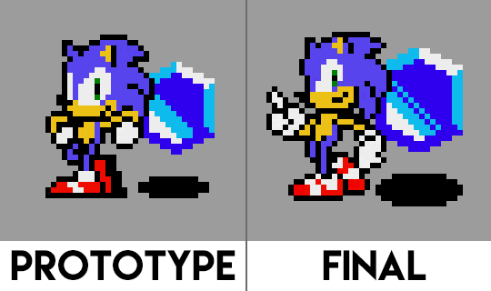 Sonic The Hedgeblog — Comparison of the waiting animation for 'Sonic