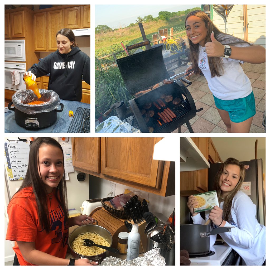 samuelclemensvb's tweet photo. This week we decided to challenge our kids to try something new and cook their families dinner.. We aren’t quite sure how it tasted, but we loved seeing our kids smiling faces! @SamuelClemensHS #AloneTogether https://t.co/8zBRKoJBHR