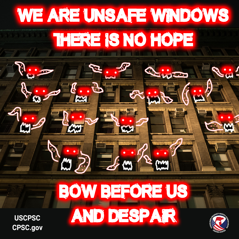 A dozen scary windows with ...