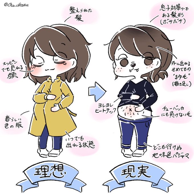 長男妊娠時はちゃんと体毛剃ってた…
出産したらオシャレ頑張る 