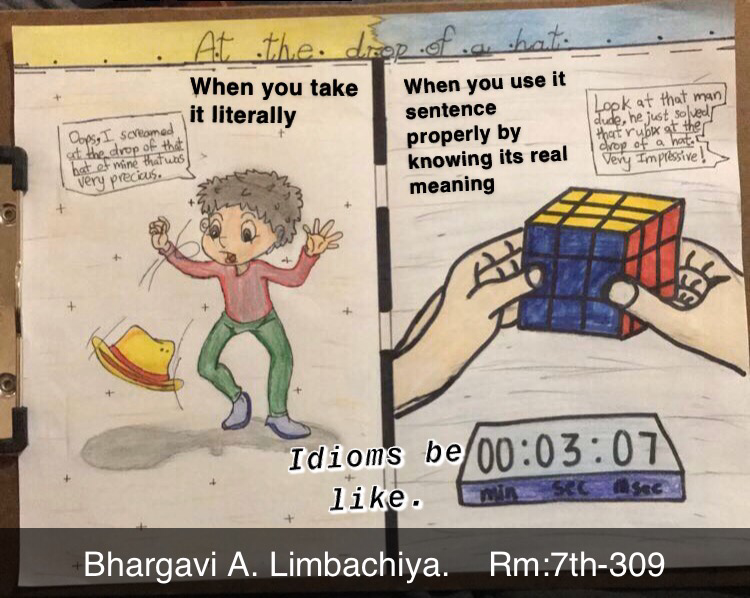 volta309's tweet photo. 309 Students are learning about idioms during National Poetry month.  So proud of all the hard work these kids are doing!  #NationalPoetryMonth @VoltaSchool #elearning2020 https://t.co/7GfBvxE6Qp