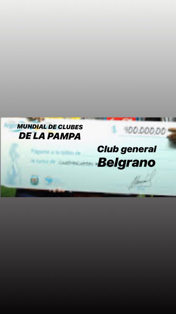Ladies and Gentleman!! TENEMOS NUEVO CAMPEÓN EN LA PAMPA!! El <a href="/CGBelgrano/">Club Gral. Belgrano</a> hizo una campaña tremenda de principio a fin. Casi no tuvo rivales q se opusieran a su historia! FELICIDADES CAMPEÓN!