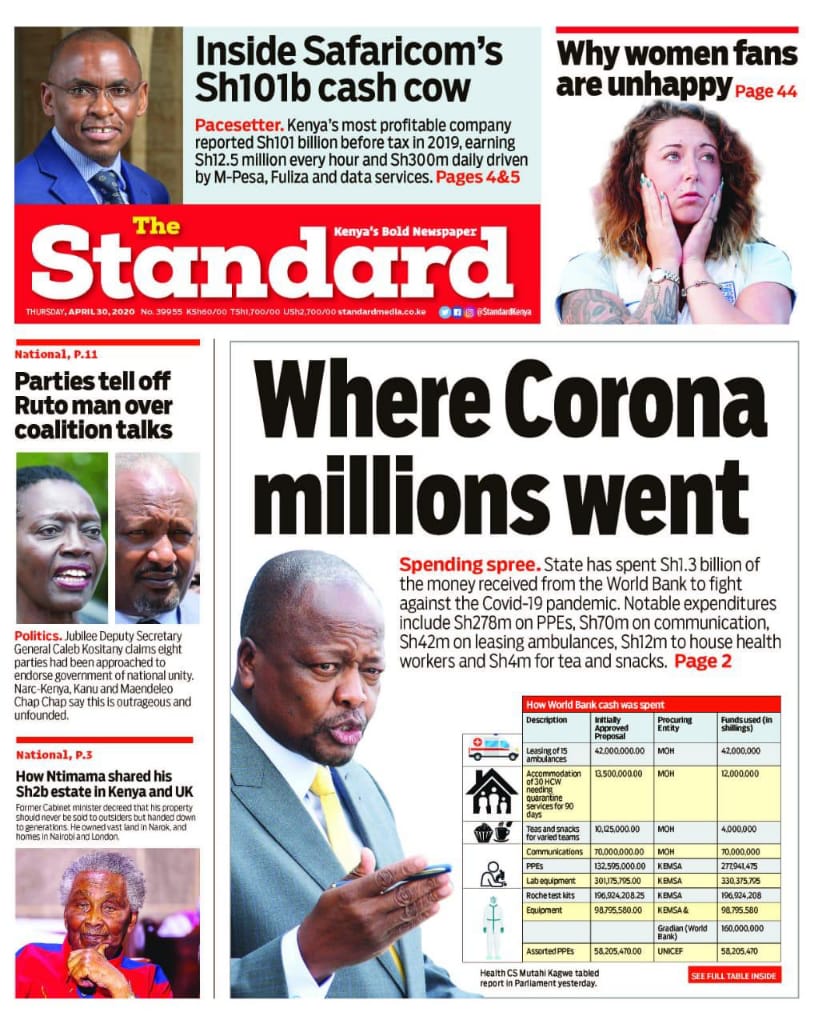 abuga_makori's tweet photo. Very appalling. CS Kagwe shouldn't take as for fools with his Fellow Kenyans rhetoric. Let them stop taking for granted the peace Raila $ his troops have given Jubilee. We know 80% COVID-19 cases in Nairobi are COOKED. Very shameful that CARTELS are taking advantage to steal. https://t.co/7j0hTfJjjY