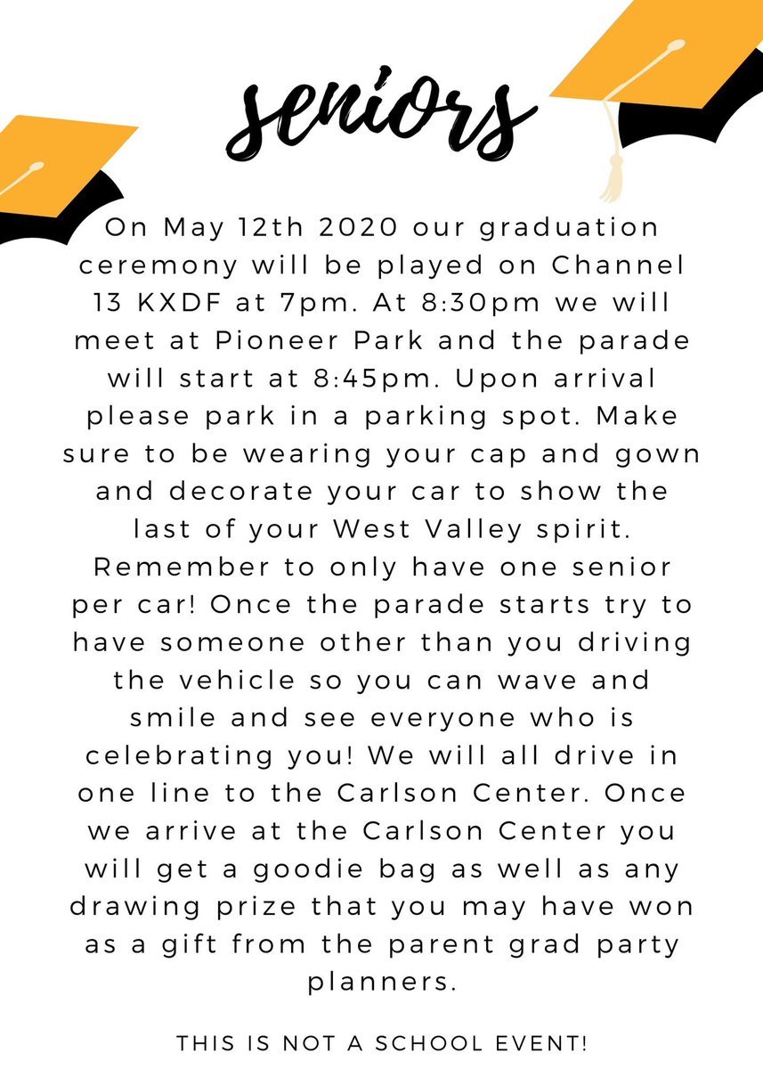 BritneyRochelea's tweet photo. Come support the West Valley Class of 2020❤️💛 @wvhsco2020 https://t.co/qITT9Sr06t