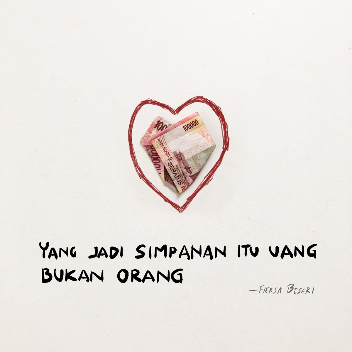 FiersaBesari's tweet photo. Investasi itu yang membuat uang berbunga, bukan cuma membuat hati berbunga https://t.co/vPsldUuTxZ