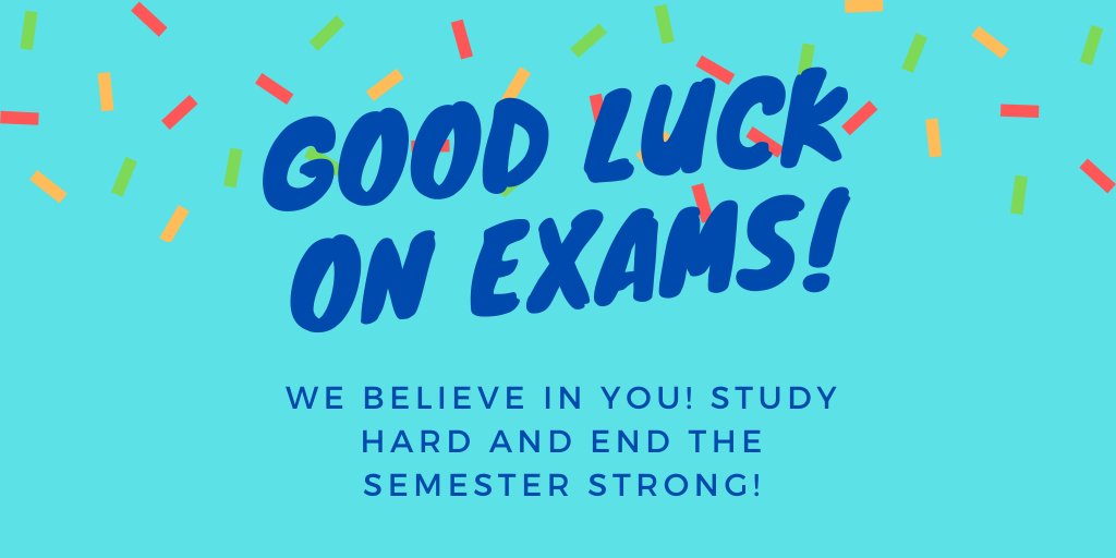 ODUArtsLetters's tweet photo. It's been a tough semester, but we know you can get through it and ace those exams! #oduAL https://t.co/CVCohvSutn