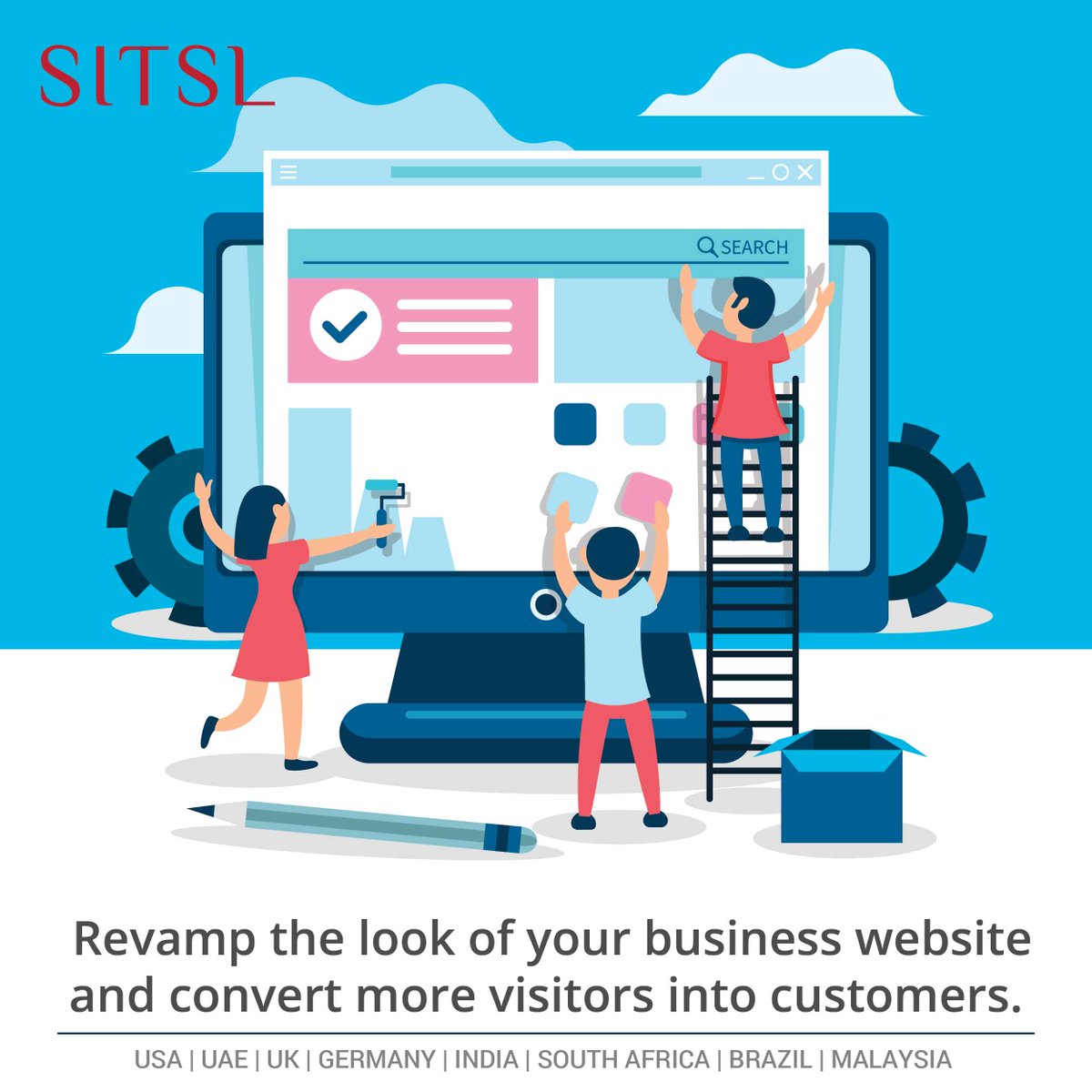 SRTITSL's tweet photo. Revamp the look of your business website and convert a huge number of visitors into permanent customers with SITSL's web designing expertise. Inquire now at SITSL.

𝐎𝐮𝐫 𝐏𝐫𝐞𝐬𝐞𝐧𝐜𝐞: USA | UAE | UK | Germany | India | South Africa | Brazil | Malaysia [𝘐𝘯𝘲𝘶𝘪𝘳𝘦 𝘕𝘰𝘸 https://t.co/7itq5aMLTx