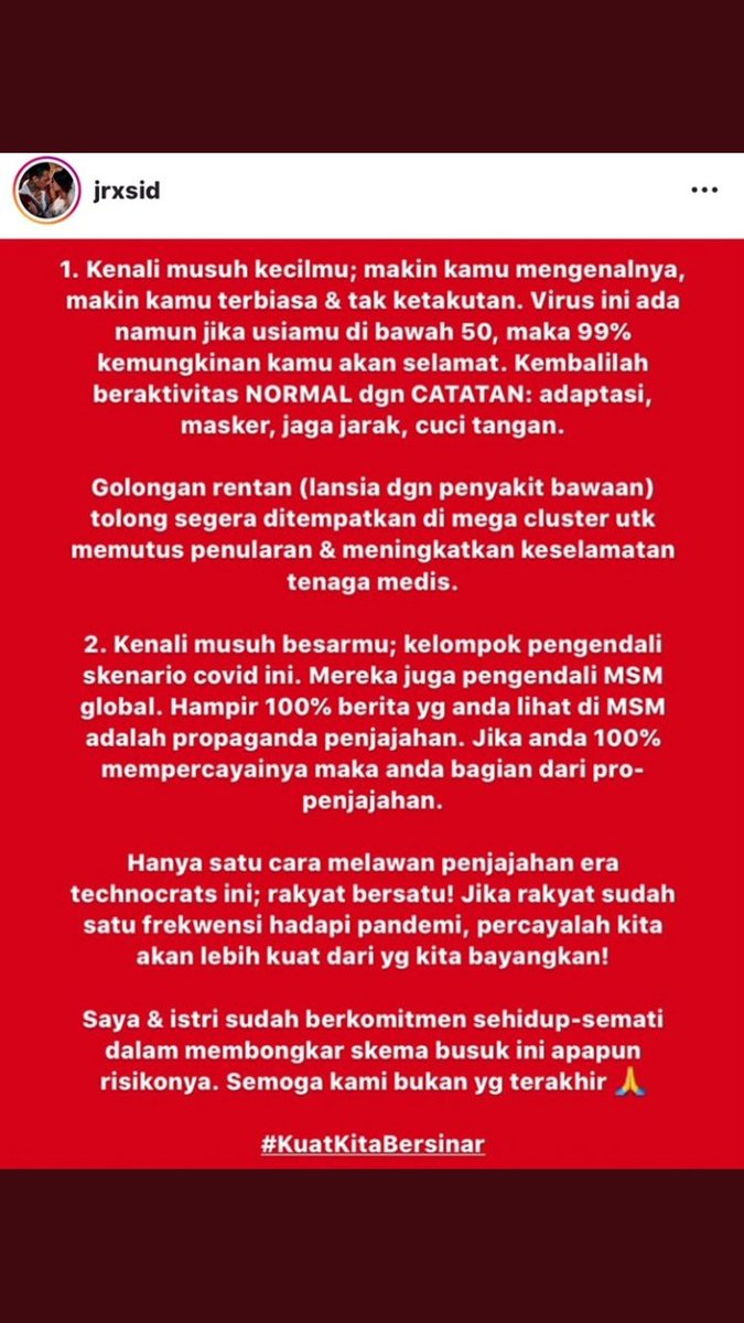 Bagus si ide bli Jrx ini.
Jadi pengen mendalami apa itu teori konspirasi🙏

#kuatkitabersinar 
#jrxsid 
#tirta