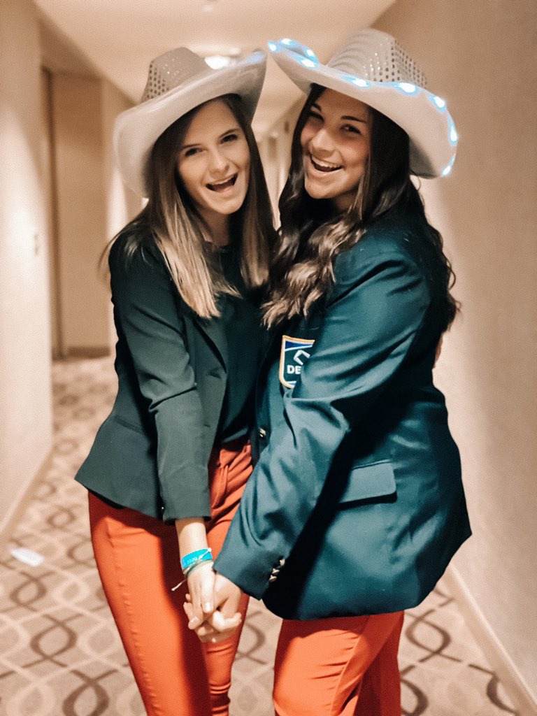 #DECAPride 
My all time favorites would definitely have to be my DECA blazer and my cowboy hat from <a href="/NC_DECA/">North Carolina DECA</a> CDC this year!💙 #DECAICDCWeek <a href="/DECAInc/">DECA Inc.</a>