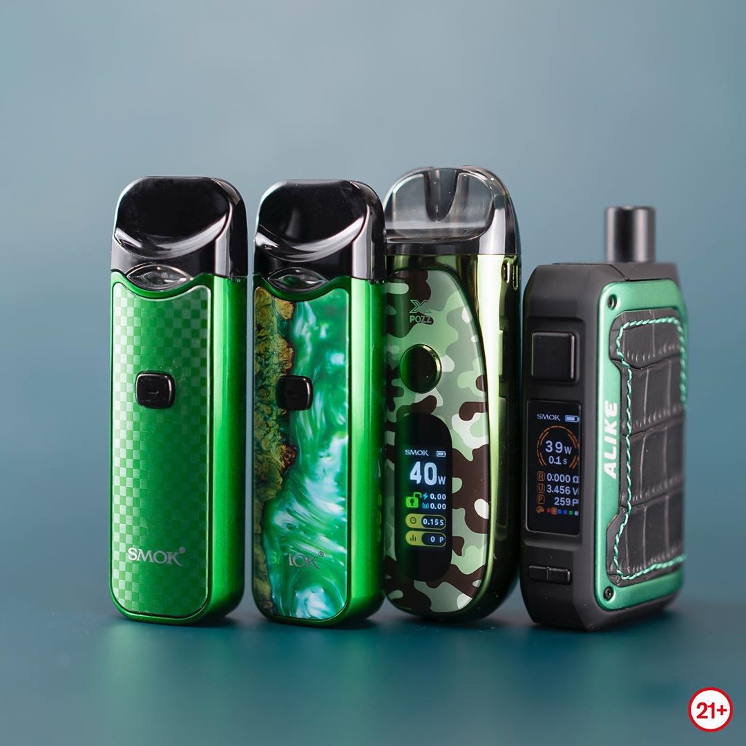 .
Do you like green?
.
#smoknord
#smoknord2
#smokalike
#smokpozzx
.
Cr <a href="/SMOKTECHLOGY/">SMOK</a> 
.
Stay home. Keep vaping.
.
WARNING: This product contains nicotine. Nicotine is an addictive chemical. For adults use only