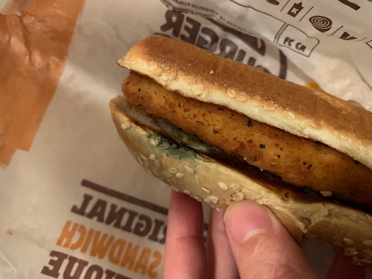 helltai's tweet photo. @BurgerKingCAN Just received those moldy ass sandwiches from u guys!!! Clearly you guys don't care about people's health 🤢😭 And the smell of it... oh my god the smell of it 🤮 https://t.co/M0w7z5NCy9
