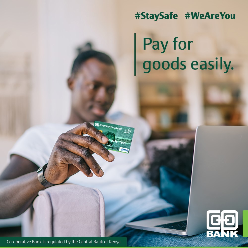 Coopbankenya's tweet photo. With Co-op Visa Debit Card, you can easily shop and pay for delivery from your favourite online store at No Extra Cost! #ElephantInYourWallet #WeAreYou https://t.co/oIQrCjnZBf