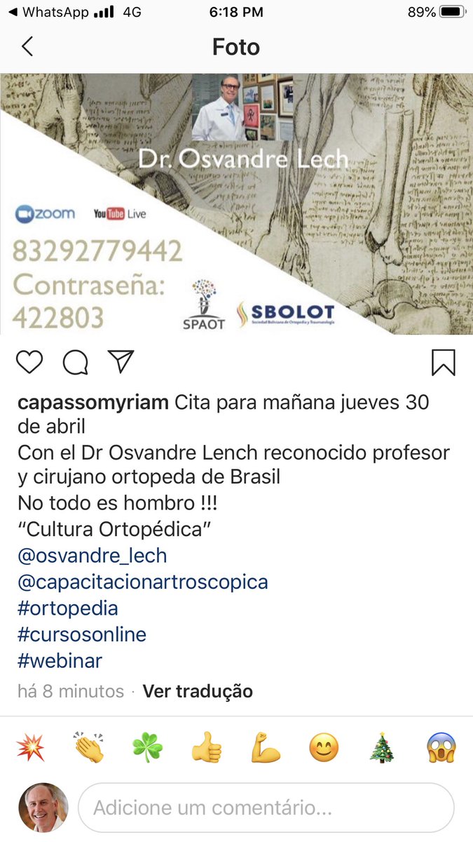 OsvandreL's tweet photo. Todos convidados.  Everyone invited. It is about culture and humanism in medicine https://t.co/W39dSB3Ucc