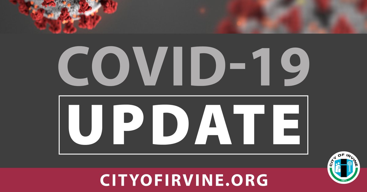 🧵(1/2): At its meeting on April 28, the Irvine City Council took action on several matters pertaining to COVID-19 including: 
📍 Extending City facility closures
📍 Reopening the Irvine Animal Care Center by appointment
📍 Postponing/modifying City-sponsored events through June