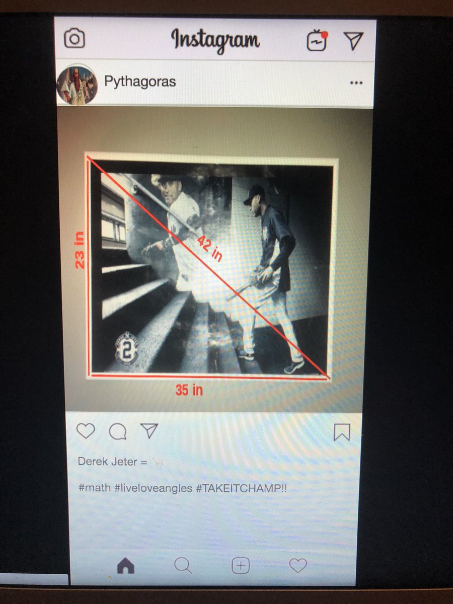 Mrs_Turrone's tweet photo. Students combined their love of social media with what they learned about the Pythagorean theorem to create Instagram pages for Pythagoras! #iteachmath @wyckoffschools @WPSEisenhower https://t.co/CBHc8em41Z
