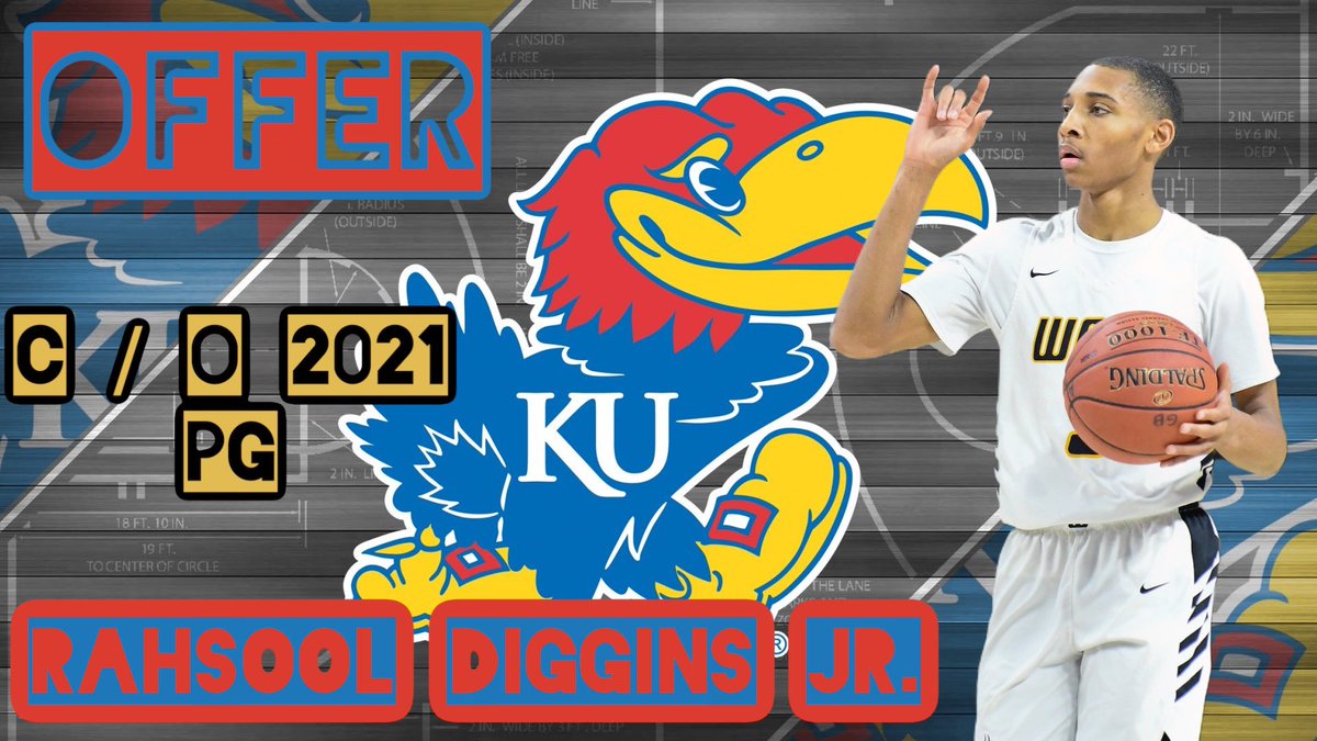 Blessed to receive an offer from the University Of Kansas!! Thanks Coach Bill Self!! #GoJayHawks #BlueBlood #Blessed