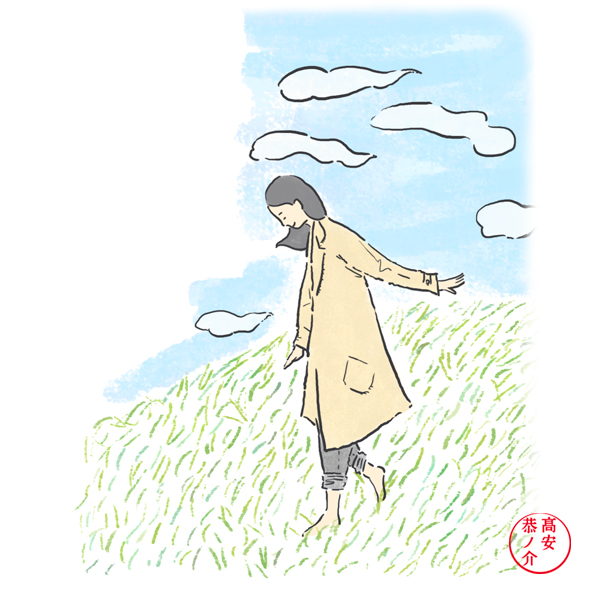 踏青

春の野原を散策すること。
この時期の若々しい草の青さや、そのうえを素足で歩くときの感触のイメージもふくまれるそう。

草原を裸足であるくのって気持ちいいよなあ。最後に歩いたのっていつだっけ。

#春夏秋冬を楽しむ俳句歳時記 より

#illustration #イラストレーション #春 #歳時記 #季語 