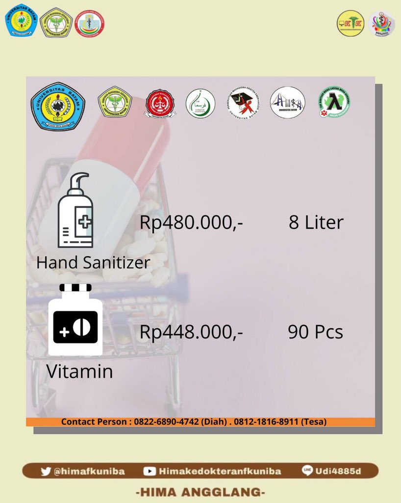 [LATE REPORT DAN REKAPITULASI OPEN DONATION COVID-19 2020]

Alhamdulillah pada Senin, 27 April 2020 lalu, telah dilakukan penyaluran bantuan medis untuk tenaga medis di RSBP Batam
#PENGMASakti 
#HIMAKFKUNIBA
#HIMAANGGLANG 
#MelangkahBersamaMeraihMimpi